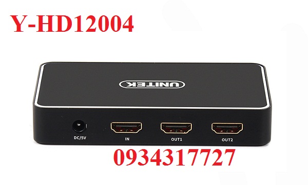 Bộ chia HDMI 1 ra 2 Unitek Y-HD12004